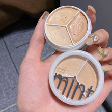 Afbeelding in Gallery-weergave laden, Tri-Color Concealer Palette Covers Acne Marks Donkere kringen
