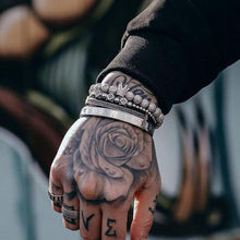 Afbeelding in Gallery-weergave laden, Zirkoon kroon combinatie vierdelige armbanden
