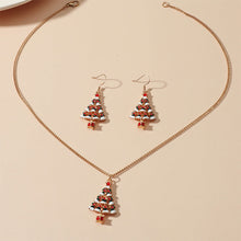 Afbeelding in Gallery-weergave laden, Kerstmis epoxy oorbel ketting sets
