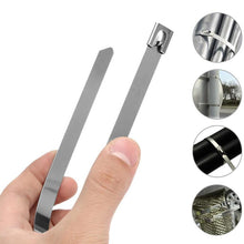 Afbeelding in Gallery-weergave laden, Multifunctionele vergrendelbare metalen kabelbinders (100 stuks)
