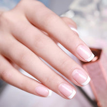 Afbeelding in Gallery-weergave laden, Glue-On French Manicure Nails Kit (100 stuks)
