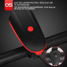 Afbeelding in Gallery-weergave laden, Fiets USB-oplaadhoorn voorlicht
