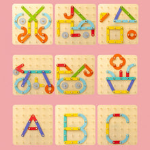 Afbeelding in Gallery-weergave laden, Montessori Pegboard-puzzel
