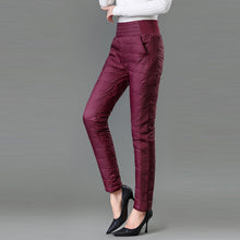 Afbeelding in Gallery-weergave laden, Lichte donzen broek met hoge taille
