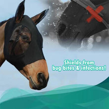 Afbeelding in Gallery-weergave laden, Anti-vliegen mesh paardenmasker
