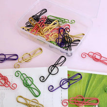 Afbeelding in Gallery-weergave laden, Treble marker meerkleurige metalen paperclips
