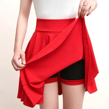 Afbeelding in Gallery-weergave laden, A-lijn Elastische Taille Geplooide Shorts Rokken
