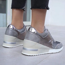 Afbeelding in Gallery-weergave laden, Wedge-sneakers met hoge hak voor dames
