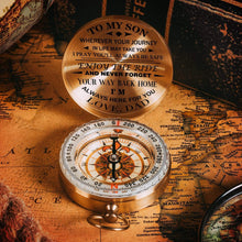 Afbeelding in Gallery-weergave laden, Pa aan zoon - geniet van de belettering Ride Compass
