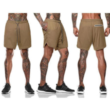 Afbeelding in Gallery-weergave laden, 2-in-1 dubbellaagse fitness sneldrogende broek
