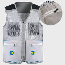 Afbeelding in Gallery-weergave laden, Zomers outdoor multi-pocket mesh vest
