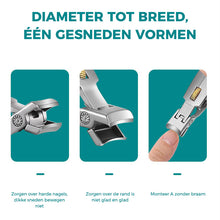 Afbeelding in Gallery-weergave laden, Stainless Steel Nail Clipper with Ring Lock

