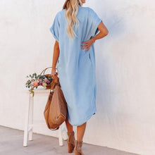 Afbeelding in Gallery-weergave laden, Maxi-jurk met split

