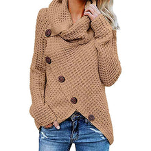 Afbeelding in Gallery-weergave laden, Irregular Ladies High Collar Sweater
