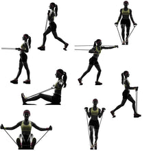 Afbeelding in Gallery-weergave laden, Weerstandsbuis met dubbele toon Zware kwaliteit oefenband voor stretching
