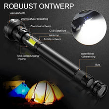Afbeelding in Gallery-weergave laden, LED oplaadbare tactische laser zaklamp
