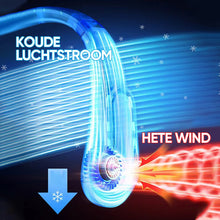 Afbeelding in Gallery-weergave laden, Nekventilator Oplaadbare USB-koelventilator 5 snelheden instelbaar
