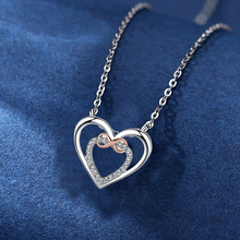 Afbeelding in Gallery-weergave laden, Twee harten Infinity ketting
