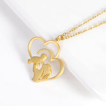 Afbeelding in Gallery-weergave laden, Moeder en baby hart ketting
