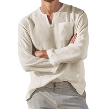 Afbeelding in Gallery-weergave laden, Men‘s Long-sleeved Linen Shirt
