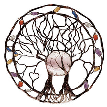 Afbeelding in Gallery-weergave laden, Circle of Life metalen boom wanddecoratie

