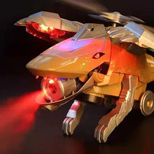 Afbeelding in Gallery-weergave laden, LED Transforming Dinosaur Helicopter Toy
