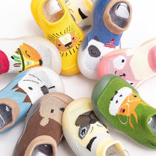Afbeelding in Gallery-weergave laden, Antislip babyslofjes met dierenpatroon
