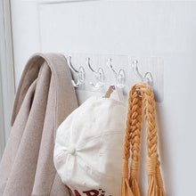 Afbeelding in Gallery-weergave laden, Transparent adhesive 5 hooks
