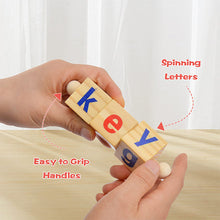 Afbeelding in Gallery-weergave laden, Houten leesblokken CVC Sight Words Game
