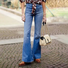 Afbeelding in Gallery-weergave laden, Flare-jeans met hoge taille
