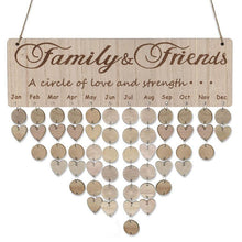 Afbeelding in Gallery-weergave laden, Wooden Anniversary Birthday Calendar Board
