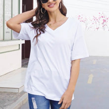 Afbeelding in Gallery-weergave laden, Ladies V-Neck T-Shirt
