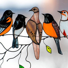 Afbeelding in Gallery-weergave laden, Vogels Glas-in-loodramen 🎁🎄kerstcadeau🐦
