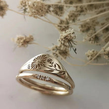 Afbeelding in Gallery-weergave laden, Unieke gouden lavender ring
