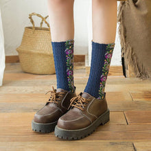 Afbeelding in Gallery-weergave laden, 🧦🪻Vintage geborduurde bloemensokken (5 paar)

