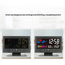 Afbeelding in Gallery-weergave laden, Digitale LED-temperatuur-vochtigheidsmonitor Wekker
