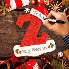 Afbeelding in Gallery-weergave laden, Gepersonaliseerde Kerstmis 24 letter ornamenten
