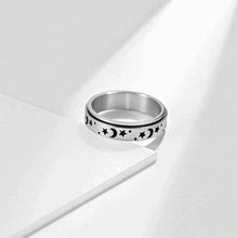 Afbeelding in Gallery-weergave laden, Retro Ster &amp; Maan roterende ring

