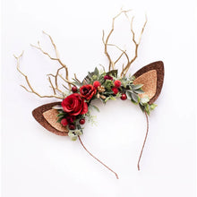 Afbeelding in Gallery-weergave laden, Rendier hoofdband-kerst rendier gewei
