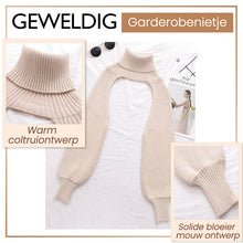Afbeelding in Gallery-weergave laden, Trui met hoge hals en effen bloeiermouwen
