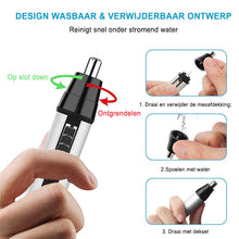 Afbeelding in Gallery-weergave laden, 4 in 1 elektrische neushaartrimmer
