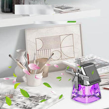 Afbeelding in Gallery-weergave laden, Windmill Solar Energy Rotating Aromatherapy Car Air Freshener

