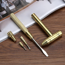 Afbeelding in Gallery-weergave laden, 6 in1 Micro Mini multifunctionele koperen hamer
