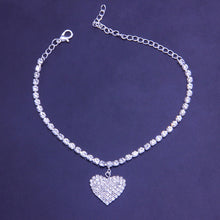 Afbeelding in Gallery-weergave laden, Mode Hart Strass Enkelbanden
