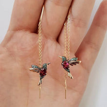 Afbeelding in Gallery-weergave laden, Elegante dames kolibrie oorbellen

