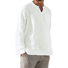 Afbeelding in Gallery-weergave laden, Men‘s Long-sleeved Linen Shirt
