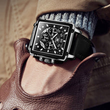 Afbeelding in Gallery-weergave laden, Lichtgevend Luxe Square Business Quartz horloge
