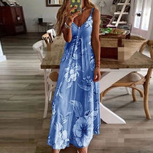 Afbeelding in Gallery-weergave laden, Maxi-jurk met bohemien mouwen en bloemenprint

