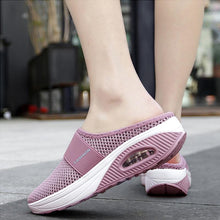 Afbeelding in Gallery-weergave laden, Platte platte sandalen met mesh voor dames

