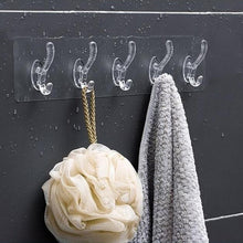 Afbeelding in Gallery-weergave laden, Transparent adhesive 5 hooks
